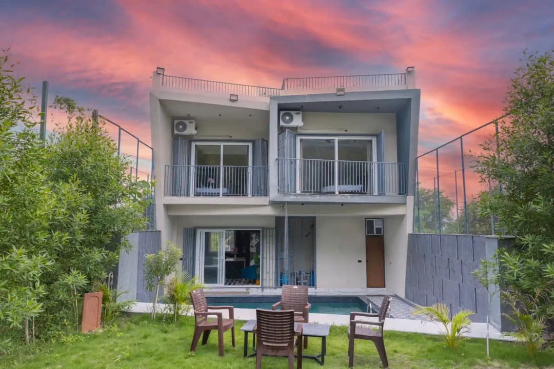 Private Pool Villa with Garden & Hill View